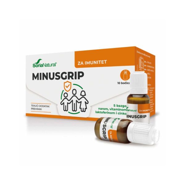 Soria minusGRIP tekući dodatak prehrani 10x15ml