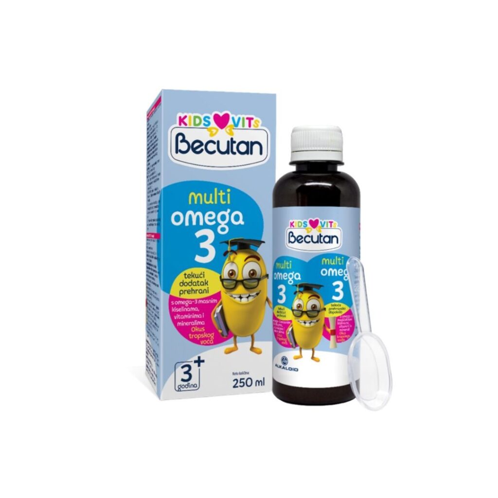 Becutan KIDS VITS Multiomega-3 sirup 250 ml250 ml