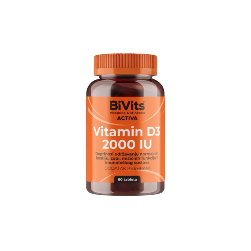 BiVits Vitamin D3 2000 IU 60 tableta