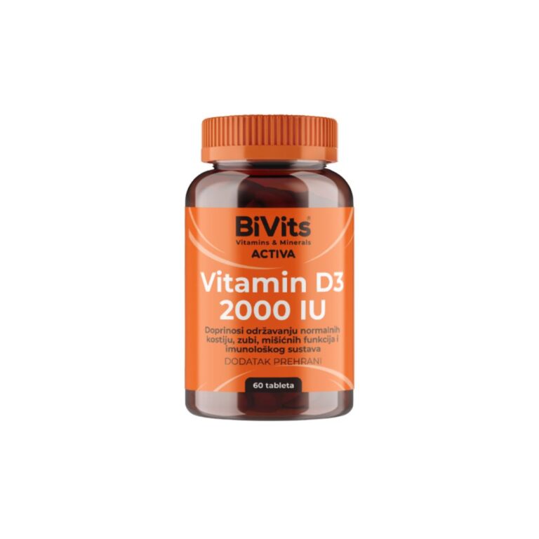 BiVits Vitamin D3 2000 IU 60 tableta