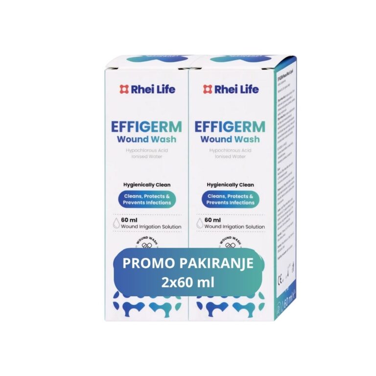 Effigerm Wound Wash otopina za ispiranje rana 2x60 ml
