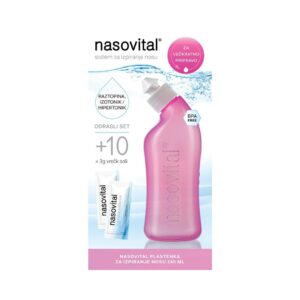 NASOVITAL sistem za ispiranje nosa za odrasle 240 ml