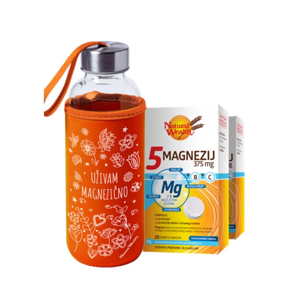 Natural Wealth 5 MAGNEZIJ 375 mg + B + C Promo paket