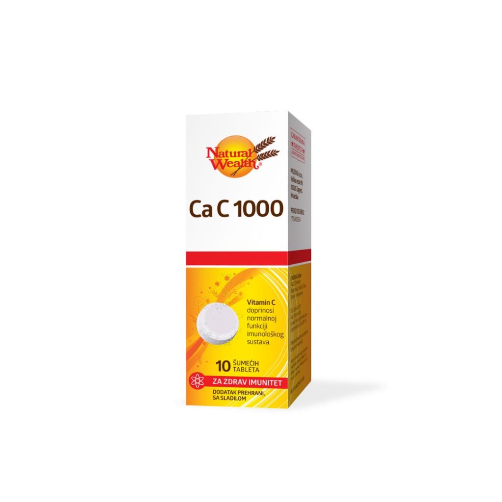 Natural Wealth Ca C 1000 10 šumećih tableta