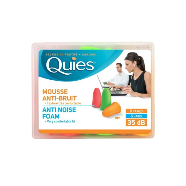 Quies Pjenasti čepići za uši 6 pari