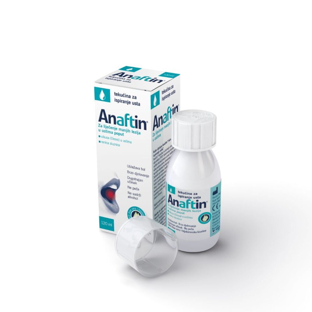Anaftin tekućina za ispiranje usta 120 ml