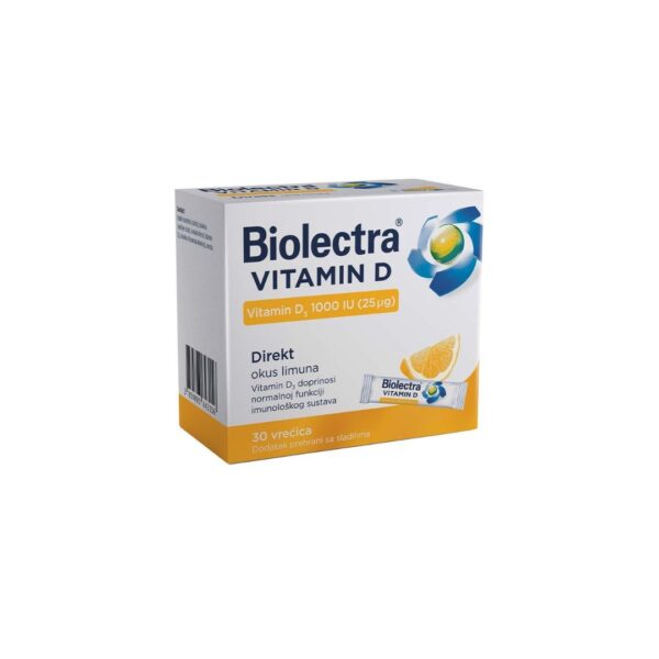 Biolectra Vitamin D 1000 IU 30 vrećica