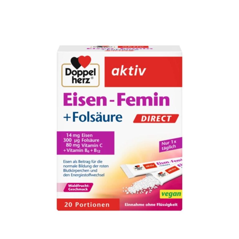 Doppelherz aktiv Željezo + folna kiselina DIREKT 20 vrećica