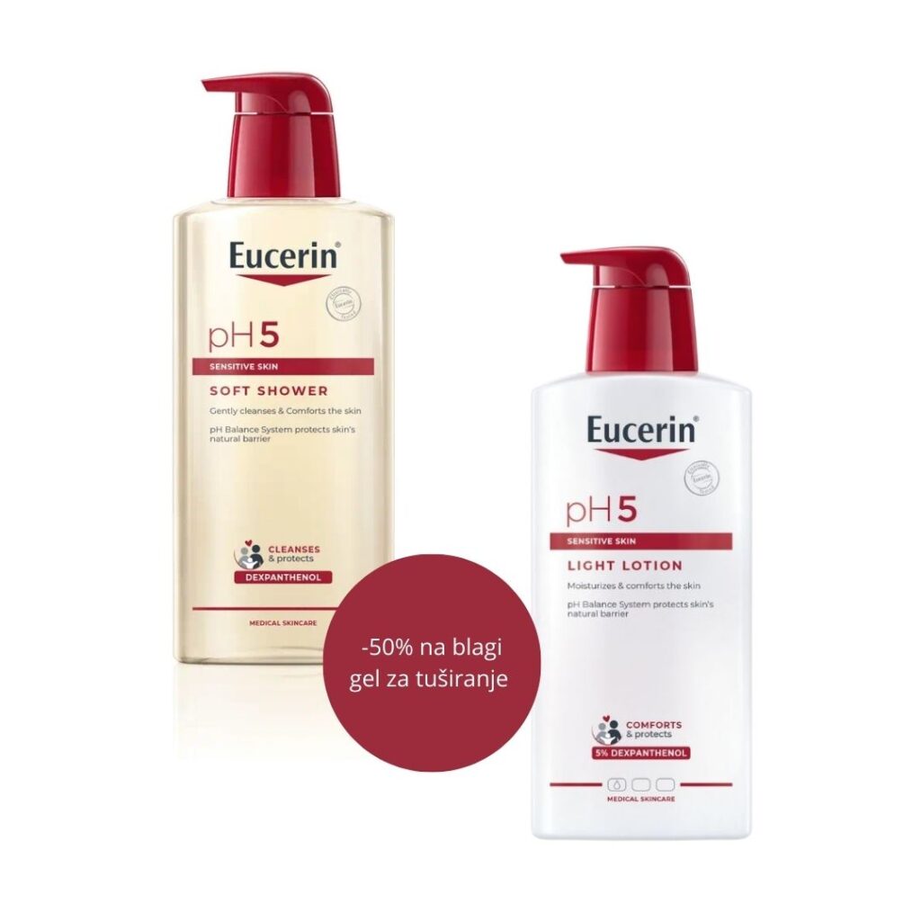 Eucerin ph5 blagi gel za tuširanje + losion za tijelo PROMO pakiranje