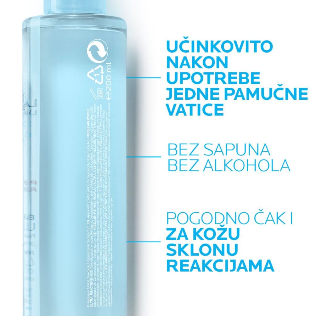 LA ROCHE POSAY TOLERIANE micelarna voda za reaktivnu kožu 400 ml (2)