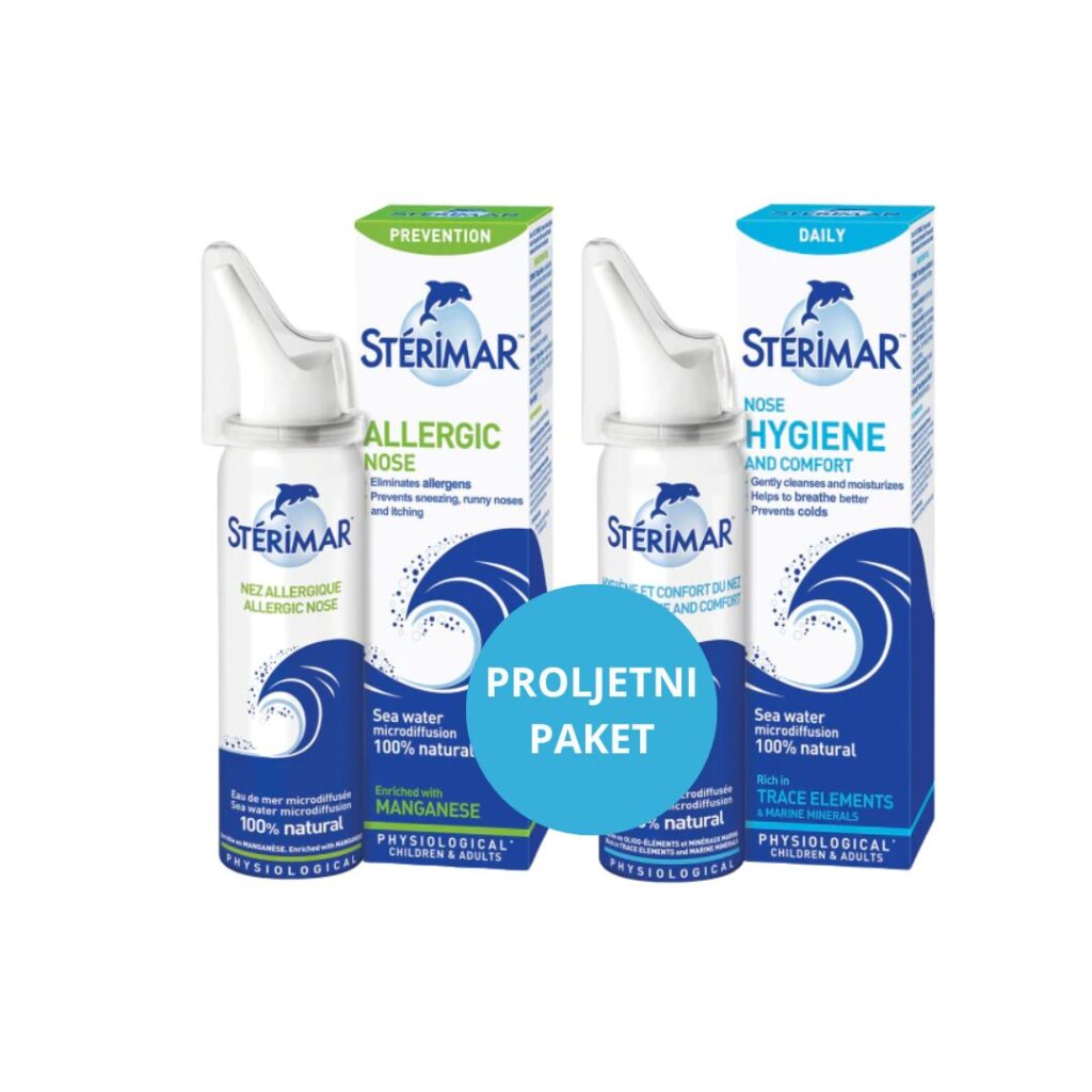 STERIMAR s Manganom sprej 50 ml + Izotonična otopina za nos 50 ml PROMO PAKIRANJE