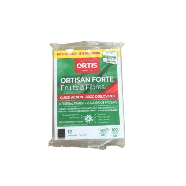 Ortisan Forte Fruits & Fibres voćne kocke 12 komada