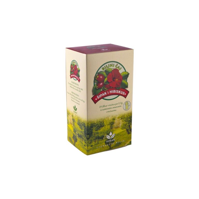 SUBAN Šipak i hibiskus čaj filter vrećice 25 komada