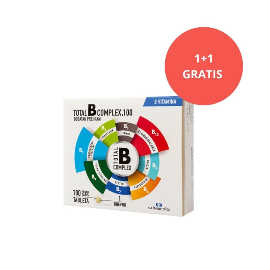 Total B Complex 100 tableta (1+1 GRATIS)