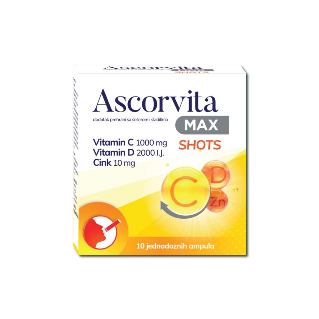 Ascorvita MAX SHOTS 10 ampula