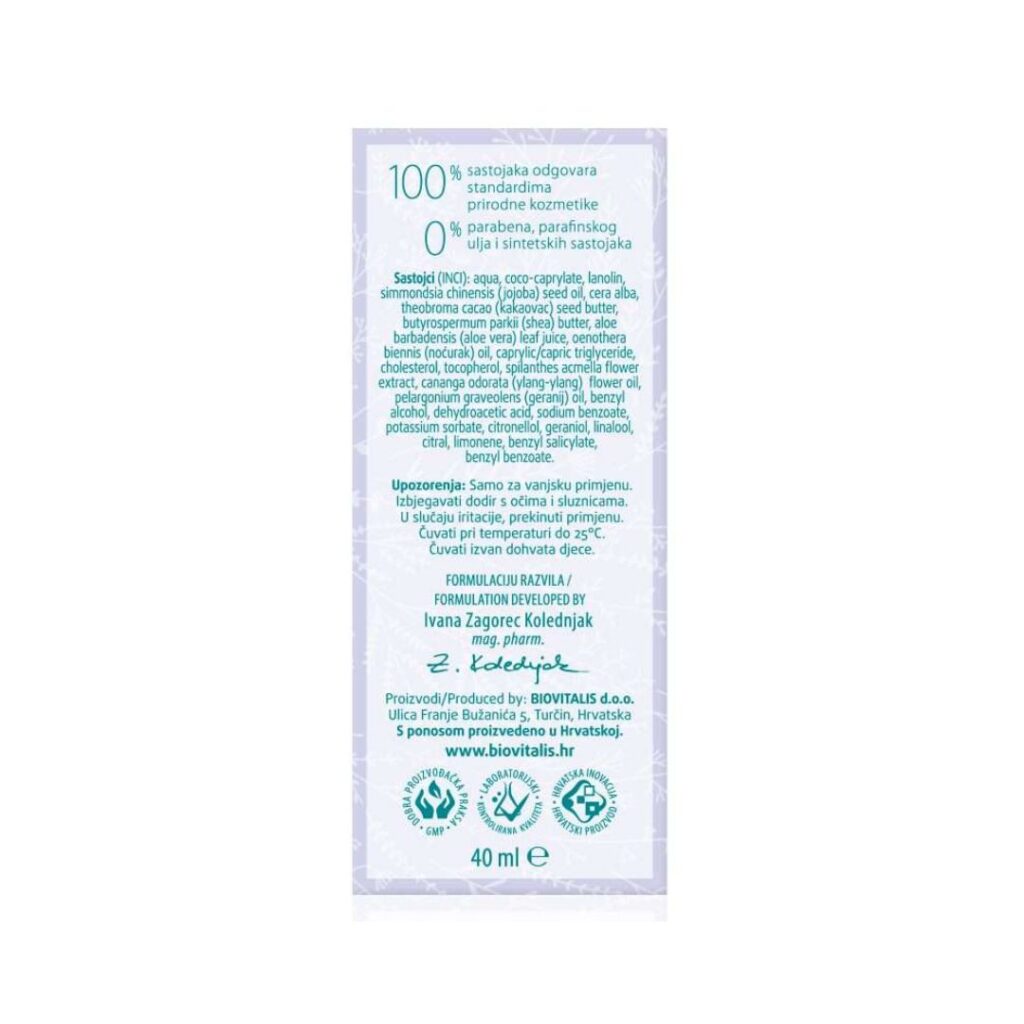 BIOVITALIS Krema za kožu s borama 50+60+ 40 ml (1)