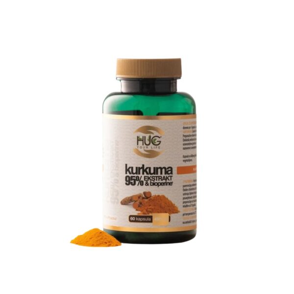 HUG Kurkuma 95% ekstrakt & BioPerine 60 kapsula