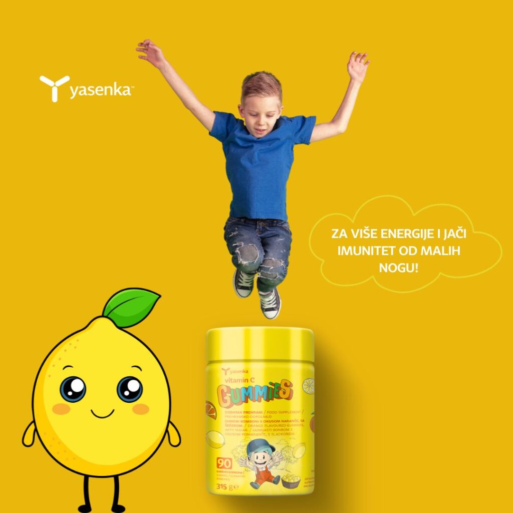 yasenka VITAMIN C GUMMIES 90 gumenih bombona 1