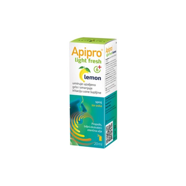 APIPHARMA Apipro Light Fresh Lemon propolis sprej 20 ml