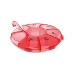 MEDIBLINK Tjedni dozator za tablete Lotus crveni (2)