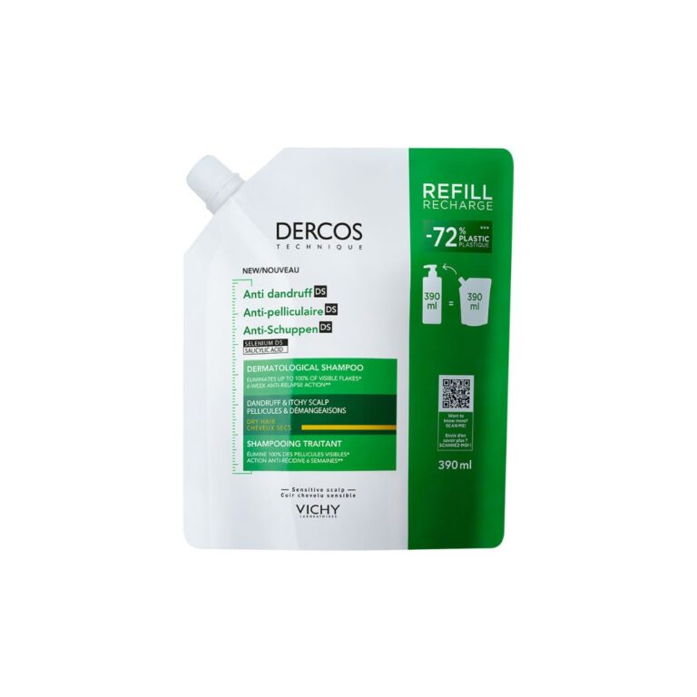 VICHY Dercos šampon protiv prhuti DS za suhu kosu 390 ml refill