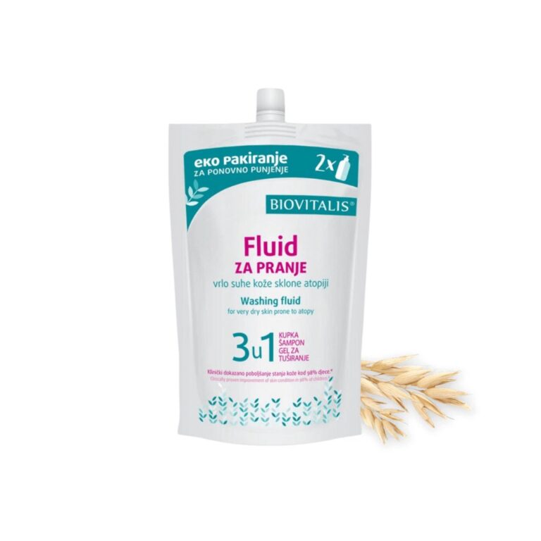 BIOVITALIS Fluid za pranje vrlo suhe kože sklone atopiji 500 ML REFILL