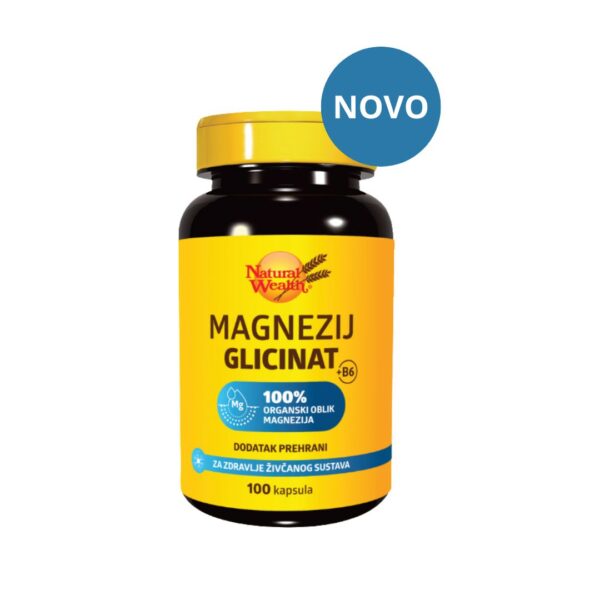 Natural Wealth Magnezij glicinat +B6 100 kapsula