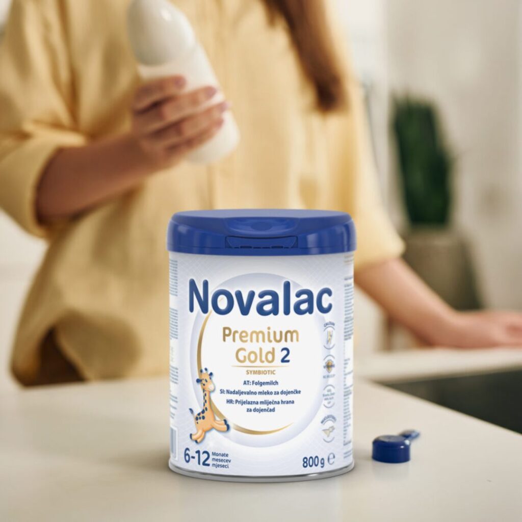 Novalac Premium Gold 2 Prijelazna mliječna hrana za dojenčad 800 g (2)