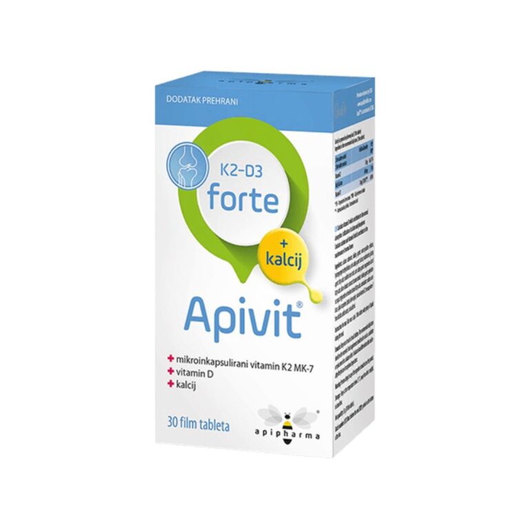 APIPHARMA Apivit K2D3 forte + Ca 30 film tableta