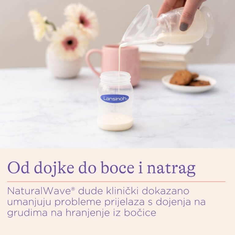 Lansinoh Bočica za hranjenje bebe sa sisačem (2)