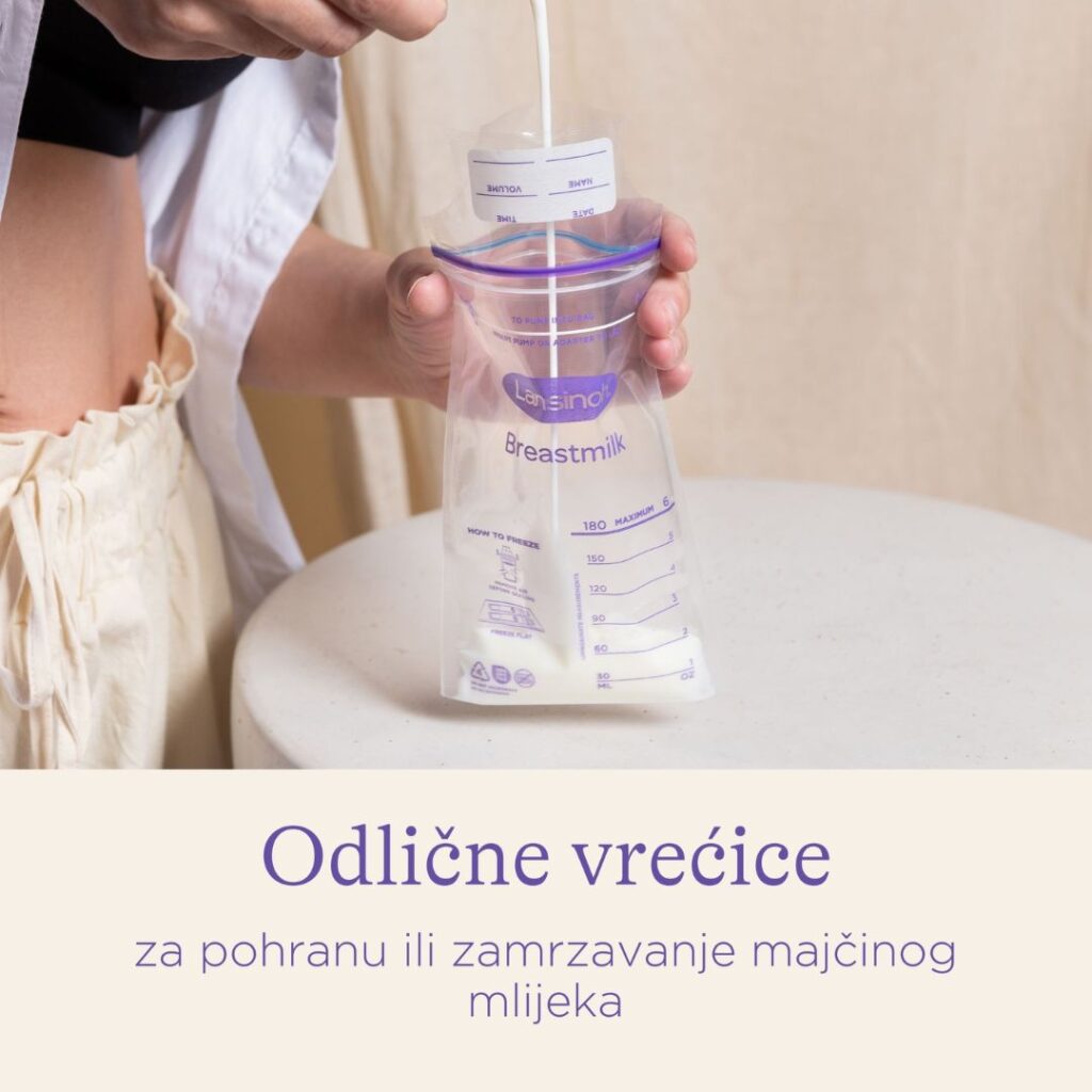 Lansinoh Vrećice za čuvanje i zamrzavanje izdojenog mlijeka 25 komada (2)