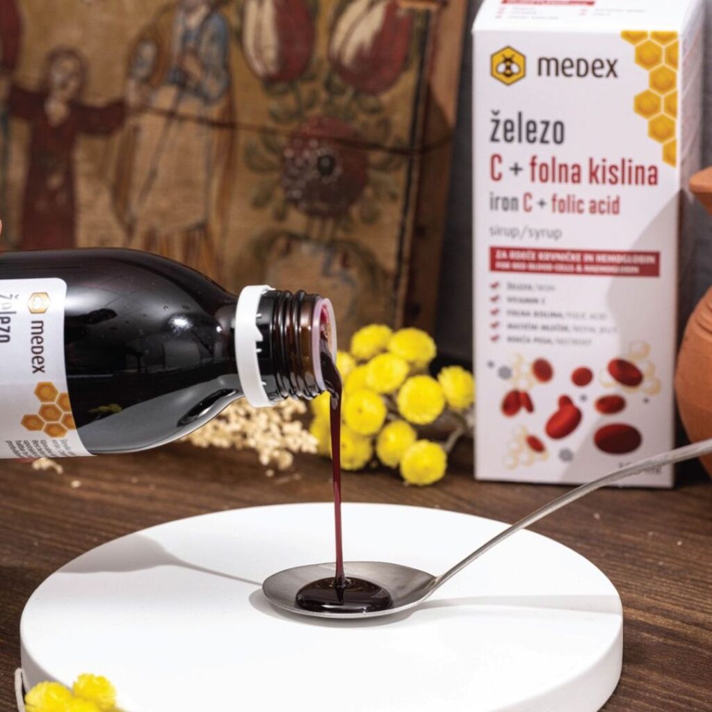 Medex Željezo C + folna kiselina sirup 150ml (2)