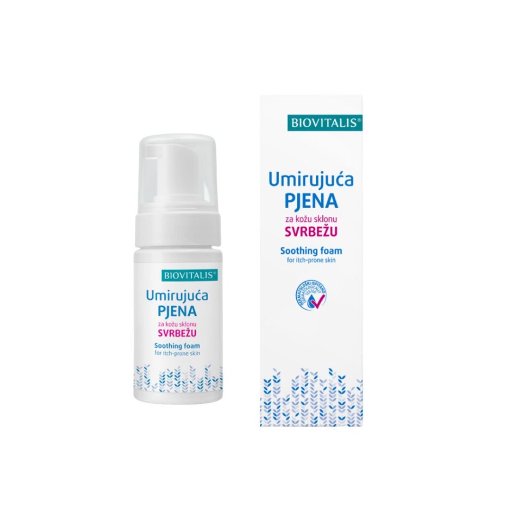 BIOVITALIS Umirujuća pjena za kožu sklonu svrbežu 100 ml