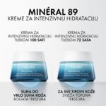 VICHY Mineral 89 Krema za intenzivnu hidraciju tijekom 100 sati za sve suhu do vrlo suhu kožu 50 ml (2)