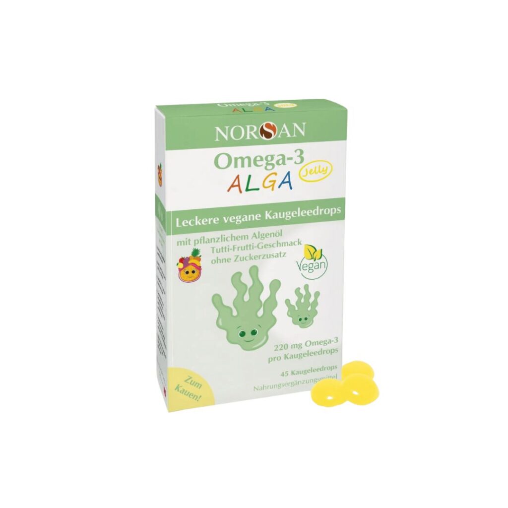 NORSAN Omega 3 ALGA 45 žele bombona