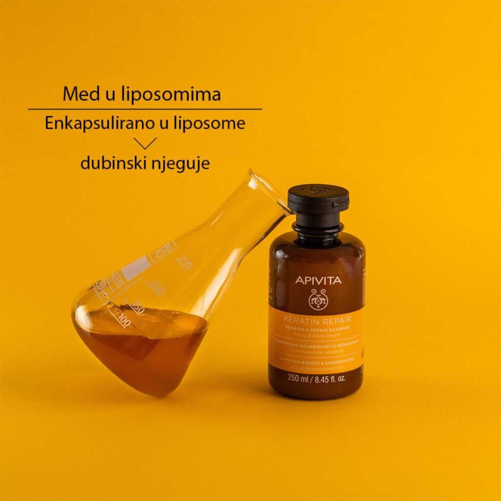 APIVITA Šampon za njegu i obnovu kose s keratinom 250 ml (5)