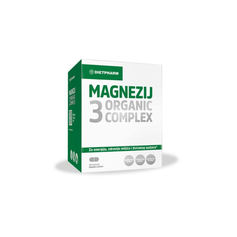 Dietpharm Magnezij 3 Organic Complex 60 kapsula