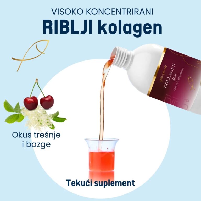 Gaia Naturelle KOLAGEN SHOT CHERRY & ELDERFLOWER tekući dodatak prehrani 500 ml (1)