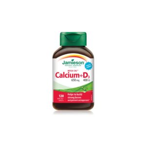 Jamieson Kalcij 650 mg i Vitamin D3 400 IU 120 tableta