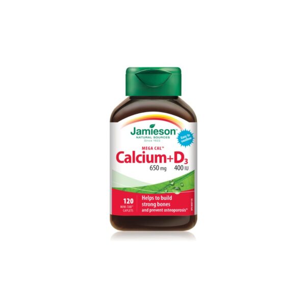 Jamieson Kalcij 650 mg i Vitamin D3 400 IU 120 tableta
