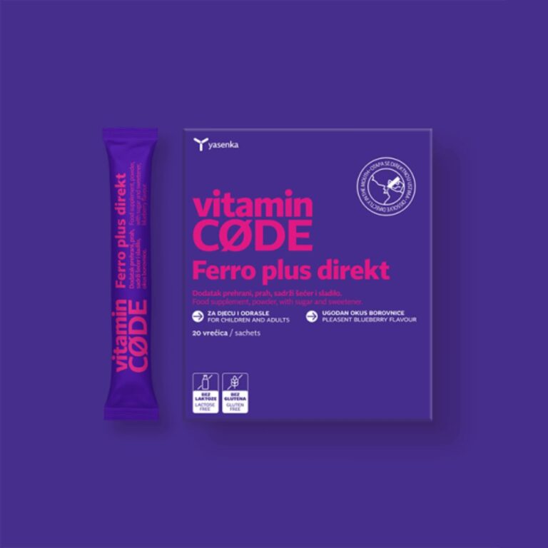 yasenka vitamin CODE Ferro plus direkt 20 vrećica (2)
